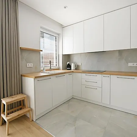 Beige 3city With Parking In By Renters 公寓 格但斯克